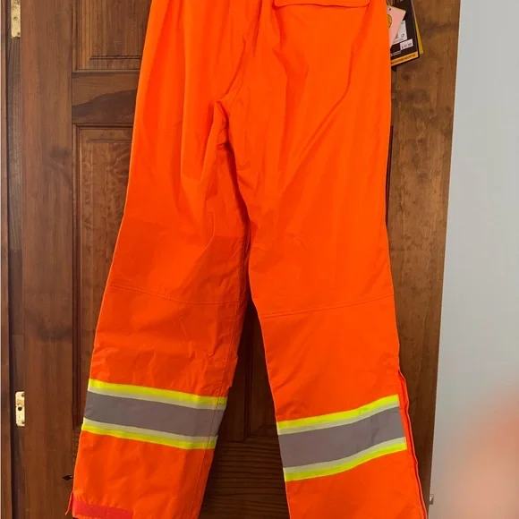High-Visibility Orange Safety Pants - Picture 2 of 7